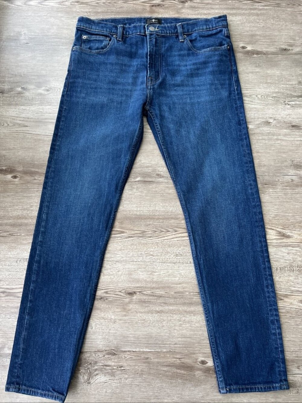 7 for All Mankind Paxtyn Skinny Jeans Mens 36x32 Dark Rinse